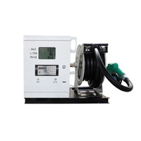 Distributeur de carburant mini diesel/essence portable en acier inoxydable 12V/24V de haute précision avec enrouleur de tuyau, buse 3/4'' - Fabrication OEM