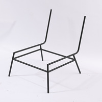 Pieds de table modernes en fer forgé 0878A Cadre de tabouret de chaise de salle à manger de luxe avec panneau de bois Accessoire Support de canapé en métal