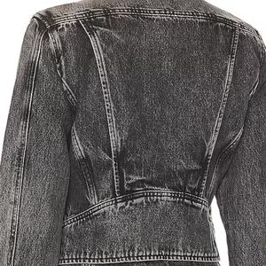 Nuevo Diseño Conjunto de Jeans de Mezclilla de Alta Calidad para Mujer, Chaqueta Corta Sexy con Cremallera, Falda en Línea A, Jeans de Mezclilla Deslavados con Efecto Ácido, Traje de Jeans para Mujer - Product Image 6