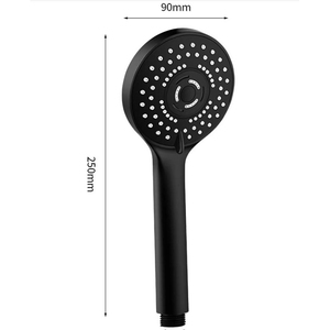 <span class=keywords><strong>Soffione</strong></span> <span class=keywords><strong>Doccia</strong></span> Antico di Design, Grande <span class=keywords><strong>e</strong></span> Multifunzionale, in Metallo Ionico, Nero, ad Alta Pressione per Bagno - Product Image 5