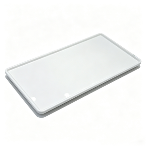 Assiette rectangulaire <span class=keywords><strong>blanche</strong></span> de style occidental moderne, mélamine A5, passe au lave-vaisselle et respectueuse de l'environnement, possibilité de personnalisation - Product Image 1