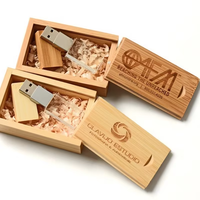 Penjualan terlaris Flash Drive Usb kayu 256GbGB gadget elektrik untuk hadiah ulang tahun pernikahan bisnis