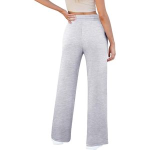 2025 femmes respirant jambe large pantalons de survêtement décontracté ample solide Joggers confortable Baggy salon pantalon - Product Image 2