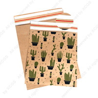 Sac d'emballage compostable biodégradable personnalisé de marchandises douces pochette en papier kraft pour vêtements