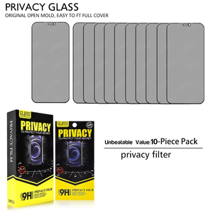 <span class=keywords><strong>Protector</strong></span> de Pantalla de Vidrio Templado para Móvil con Privacidad para <span class=keywords><strong>iPhone</strong></span> 17 16 15 <span class=keywords><strong>Pro</strong></span> <span class=keywords><strong>Max</strong></span> 14 Plus 13 12 Mini <span class=keywords><strong>11</strong></span> Xs, Cobertura Total Anti-Espía - Product Image 4