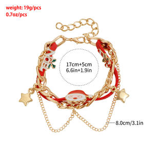 ** Conjunto festivo de joyería de muñeco de nieve, collar de Navidad, pulsera, Gargantilla para mujer, fiesta de vacaciones, <span class=keywords><strong>intercambio</strong></span> de regalos y vacaciones de invierno - Product Image 6