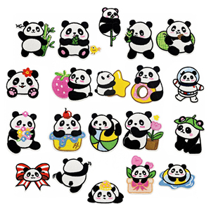 แพทช์ปักลายแพนด้าน่ารักสำหรับรีดติดเสื้อผ้า - Product Image 1