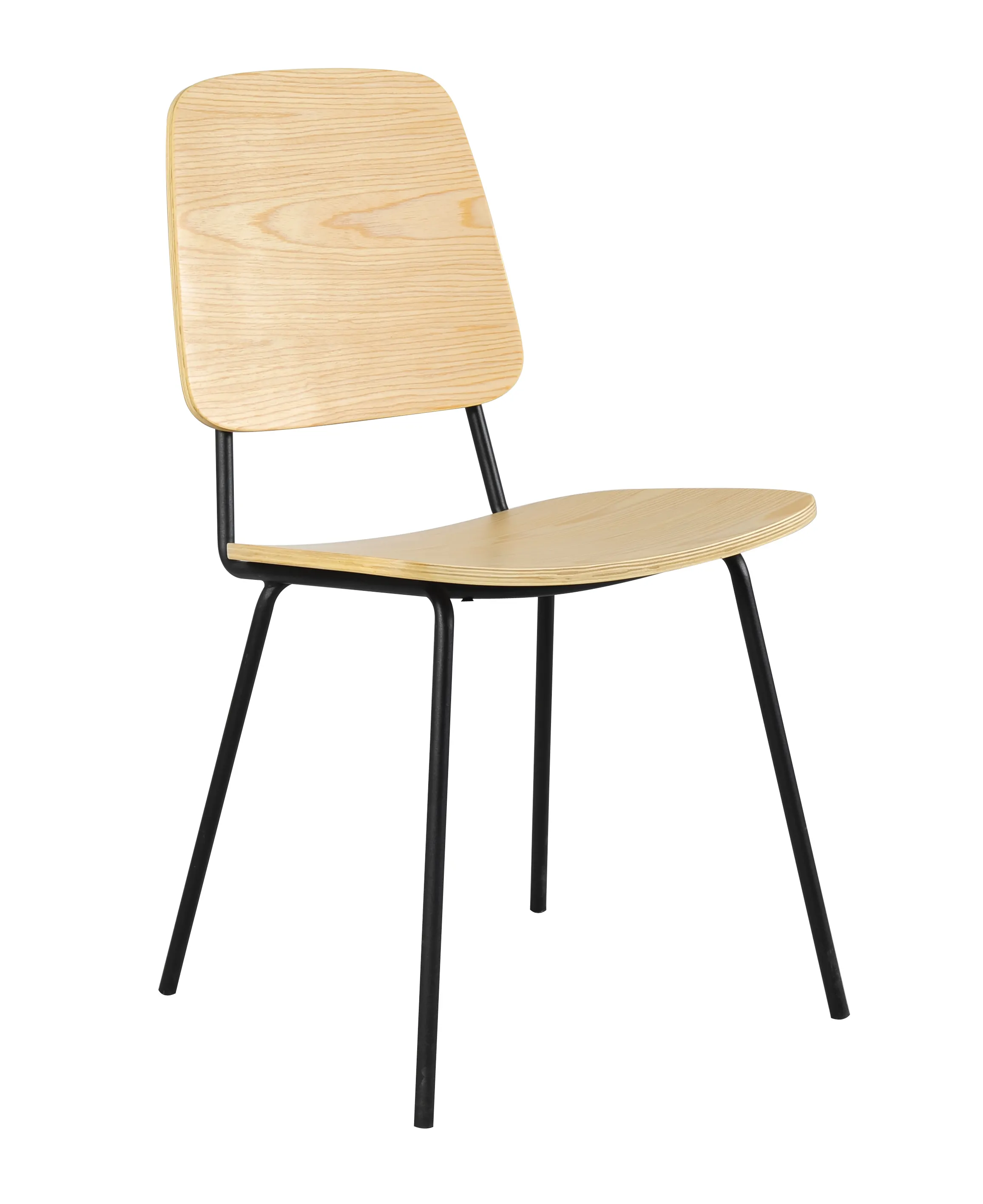 AM-0670 hot sale in plywood with oak veneer metal frame bentwood dining chair for home