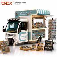 Remorque de camping-car en acier inoxydable pour la vente de souvenirs touristiques, longueur personnalisable, idéale pour les entreprises mobiles mondiales et les constructeurs d'infrastructure.