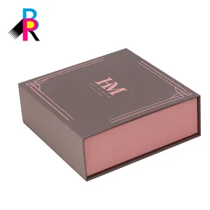 Manufacturer recycle magnet foldable rigid cardboard customized logo luxury wig box package