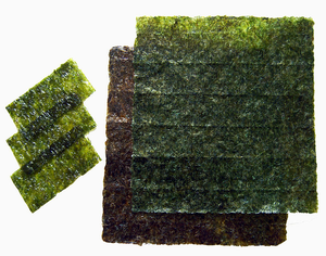 <span class=keywords><strong>Nori</strong></span> de sushi séché aromatisé et grillé, 19cm*21cm en sachet (10/50/100 feuilles) - Product Image 5