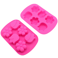 Moule à gâteau en silicone 3D Fleur et Tulipe pour la cuisson de mousses, chocolats et savons – Antiadhésif, démoulage facile, ustensile de cuisine