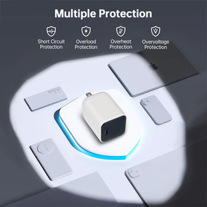 <span class=keywords><strong>Chargeur</strong></span> rapide certifié iPhone PD 45W avec prise US, portable, compact, léger, de poche, QC3 USB-C Type-C pour iPhone Samsung - Product Image 6