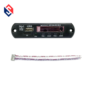 Nhà sản xuất skd lắp ráp MP3 Bộ giải mã của xe 12V 5V MP4 màu đỏ hiển thị với điều khiển từ xa mô-đun USB TF <span class=keywords><strong>FM</strong></span> AUX kết nối - Product Image 6