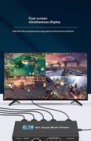 Commutateur HDMI 1.4 en métal version améliorée Hardrock, multiviewer sans coupure 4x1, prend en charge la séparation audio 4K, fabriqué en Chine