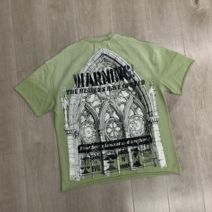 T-shirt Estiva da Uomo Nuova Collezione, Stile Americano Vintage con Lavaggio Acido, Manica Corta, Pesante, con Diamanti, Prima <span class=keywords><strong>Fila</strong></span> - Product Image 2