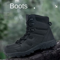 Bottes tactiques respirantes pour hommes, hauteur genou, automne-hiver, empeigne en mesh, grandes tailles, lacets, semelle en caoutchouc pour entraînement en extérieur
