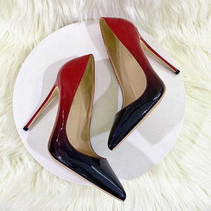 Chaussures à talons hauts pour femmes, style socialite, à enfiler, couleur dégradée, bout pointu, 12 cm, nouvelle collection été 2026, pour le commerce transfrontalier en gros - Product Image 2