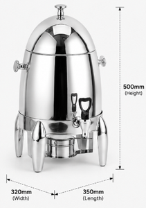 12L Stainless Steel Beverage Dispenser Hot and Cold Juice Dispenser Commercial Juice Urn Coffee Tea Milk Beverage <b>Server</b> <b>Buffet</b> - Product Image 5