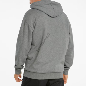 Algodón Mezcla de poliéster Hombres Sudadera con capucha 230G Peso pesado Transpirable Ecológico Suelto Casual Otoño Logotipo personalizado - Product Image 3