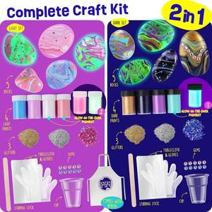 Kit per Dipingere su Roccia con Tema Fantasy e Sci-Fi che si Illumina al Buio, Giocattoli Educativi per Bambini - Product Image 3