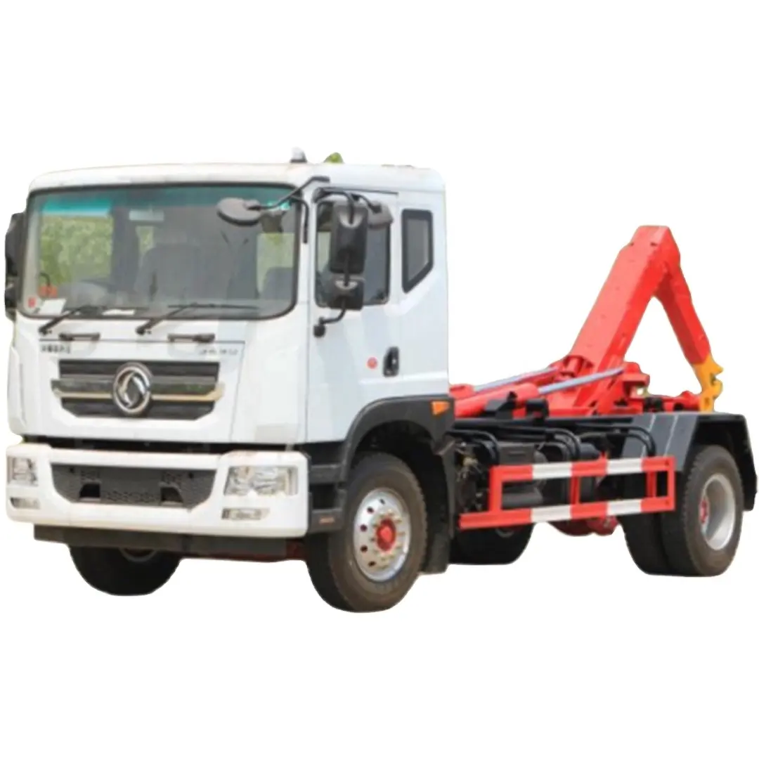 Dongfeng 4x2 6*4 Garbage Truck with Detachable Carriage /Refuse Collector Truck 3/5/10/12/20/25cbm Hook arm garbage truck