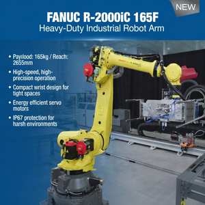 Bras robotisé industriel FANUC R-2000iC/165F, charge utile de 165 kg, portée de 2655 mm, <span class=keywords><strong>6</strong></span> <span class=keywords><strong>axes</strong></span>, <span class=keywords><strong>robot</strong></span> de palettisation et de manutention automatisée - Product Image 1