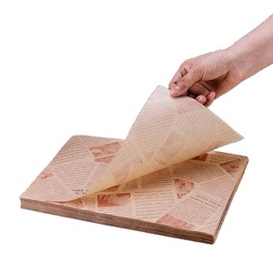 Oil Absorbing Paper Mats Kraft Food Grade 40gsm Fluorine Free Oil Proof Bakery Grilling Frying Snack Mat - Product Image 2