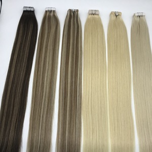 Extensions de cheveux à bandes adhésives les plus vendues en Europe et aux États-Unis, extensions de cheveux longs et raides, perruque en gros pour femmes, peuvent être permanentées - Product Image 5