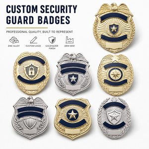 Pin de Seguridad Personalizado al por Mayor para Guardias de Seguridad, Insignia Metálica con Logotipo y Cartera - Product Image 2