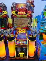 Machine de jeu d'arcade pour enfants de haute qualité, Gatling à 2 joueurs, écran de 32 pouces, simulateur de tir au pistolet, machine de jeu à pièces