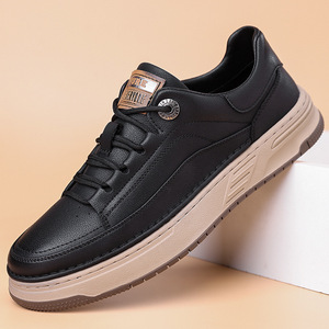 Mocasines de Alta Gama para Hombre, Zapatos Deportivos de Cuero Genuino para Oficina y Trabajo, Transpirables y Cómodos, con Suela de Goma, Novedad de Primavera, Zapatos Versátiles - Product Image 2