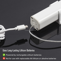 Batterie rechargeable DC1276B 12V DC, fonctionnant avec un moteur de store automatique, chargeur USB, batterie lithium-ion rechargeable, baguette