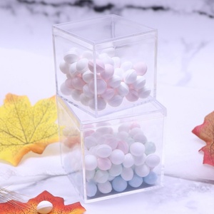 2*2*2 pulgadas fábrica corona de plástico de <span class=keywords><strong>caramelo</strong></span> de la caja de acrílico caja de dulces - Product Image 6