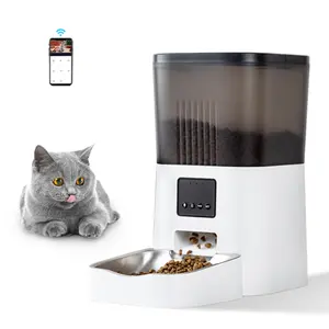 Di alta qualità 4L capacità Pet Smart macchina fotografica automatica tramite App Wifi Pet Feeder per cani e gatti cibo Dispenser alimentatore con pulsante