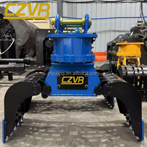 새로운 CZVB 유압식 360도 스윙 베어링 회전식 그래플 1400mm 죠 오프닝 (6-35톤 굴삭기용) 180바 밸런스 밸브 - Product Image 3