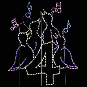 Tùy Chỉnh LED Dây Khung Hình 12 Ngày Giáng Sinh Ánh Sáng Motif Ngoài Trời Motif Đèn Số Cho Hạnh Phúc Năm Mới Trang Trí - Product Image 3