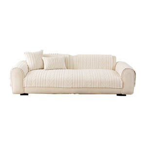 Skycloud Velvet Comfort <b>Sofa</b> <b>Cushion</b> Pad Type Extra Soft Plush Creamy Non Slip <b>For</b> General <b>Sofa</b> Autumn Winter Use - Product Image 2