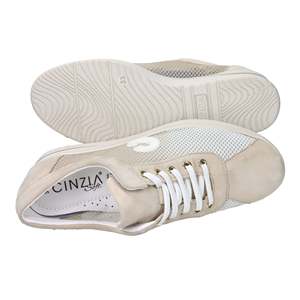 Sneakers Morbide da Donna Cinzia, Tomaia in Rete Beige, Comode per l'Uso Quotidiano - Product Image 6
