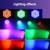 Projecteurs LED Par 60x3W DMX512 RGB 180W LED IP54 pour scène, discothèque, DJ, mariage, éclairage de fête, contrôle DMX