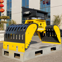 Grappin de démolition hydraulique haute résistance MONDE avec moteur intégré pour excavatrice de 6 à 40 tonnes, transfert de matériaux lourds, 2080 kg