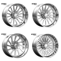 Ruedas Forjadas de Aleación de Aluminio Pulido de China Forged Wheels Co. 6x139.7 8x180 8x165.1 24X14 26x14 para Camionetas Ford F150 F250