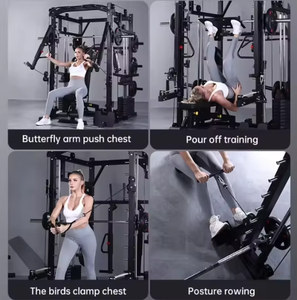 Nuevo estilo profesional GYM Club Equipment MND Fitness Multi Funcional Half Rack Power Rack Cage Smith Machine Power Rack - Product Image 4