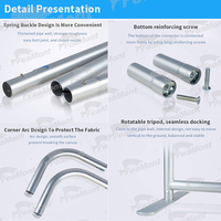 FEAMONT Tricoté Stretch Tension Tissu Imprimé Graphique Bannière Toile de Fond Aluminium Mât Affichage Événements Sportifs Salons
