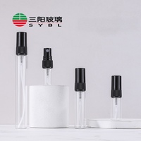 Mini vaporisateur de parfum en verre rechargeable, atomiseur de voyage, flacons de parfum gradués avec échelle, 2ml, 3ml, 5ml, 10ml