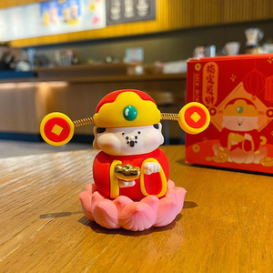 รูปปั้นเทพเจ้าแห่งความมั่งคั่งทำจากเรซิ่น งานฝีมือสร้างสรรค์ ของตกแต่งโต๊ะทำงาน ของขวัญปีใหม่จีน ของตกแต่งศิลปะ - Product Image 4