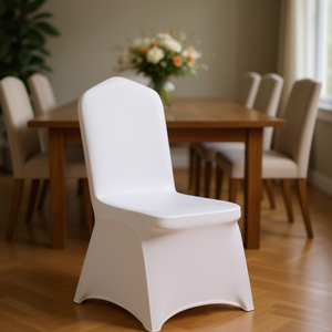 Funda de silla de comedor elástica de spandex, lavable, lisa, protectora, para uso doméstico, de Db Wholesale. - Product Image 2