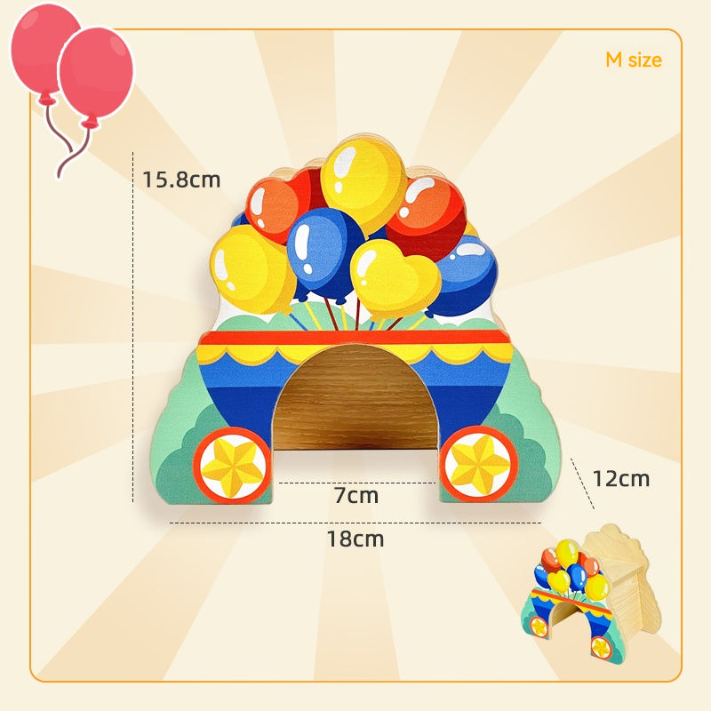 Voiture ballon tricolore, taille M