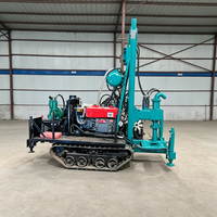 Prix Économique, Foreuse Rotative Hydraulique Profonde de 150 m à Moteur Diesel avec Moteur DTH pour Puits d'Eau