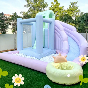 <span class=keywords><strong>Toboggan</strong></span>, piscine à balles, château gonflable, <span class=keywords><strong>trampoline</strong></span>, glissière, maison gonflable pour enfants, couleur violette - Product Image 5